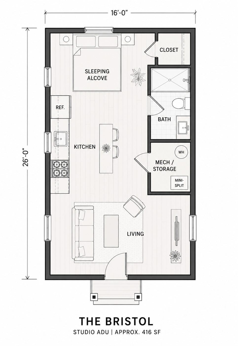 Floor plan thumbnail for The Bristol
