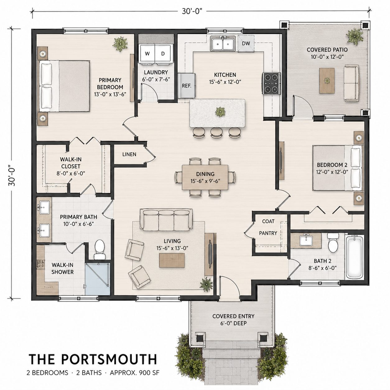 Floor plan thumbnail for The Portsmouth