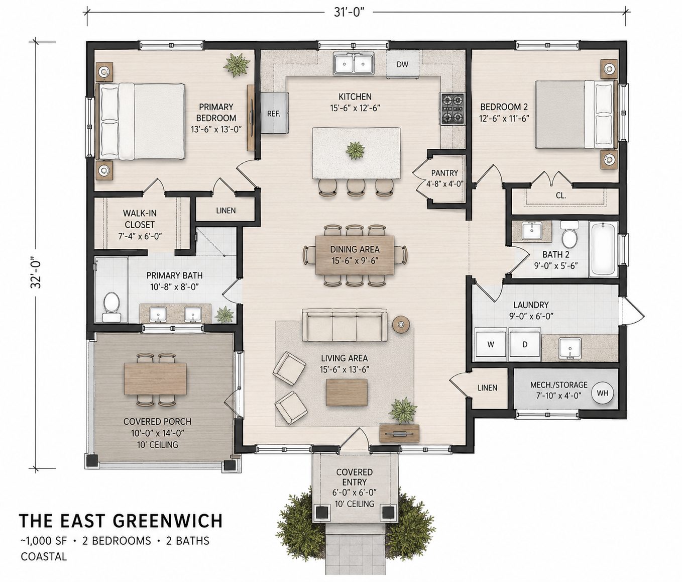 Floor plan thumbnail for The East Greenwich
