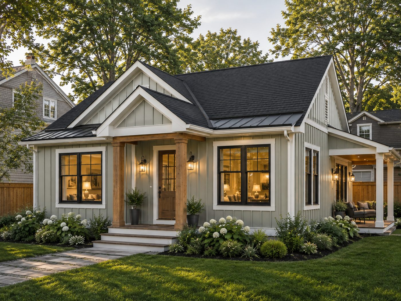 Modern Farmhouse exterior concept for The Ocean State